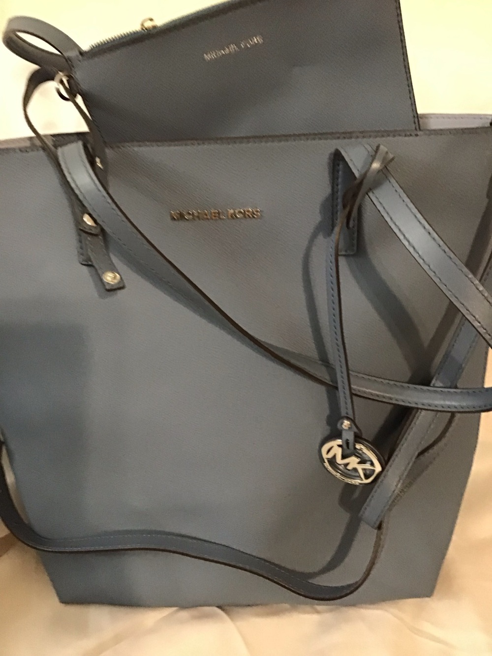Michael Kors. Blue shoulder bag